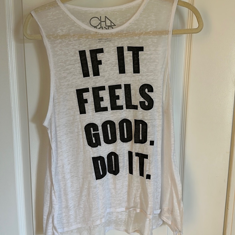 Super soft and sheer tank top